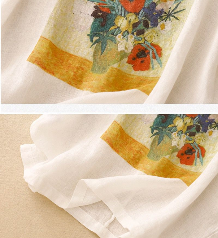 Pure Cotton Round Neck Printed Top T-Shirt