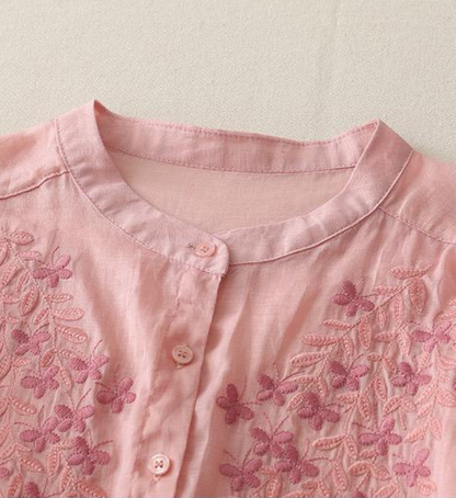 Pure Cotton Embroidered Comfortable Shirt