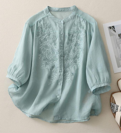 Pure Cotton Embroidered Comfortable Shirt