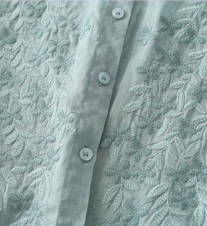 Pure Cotton Embroidered Comfortable Shirt